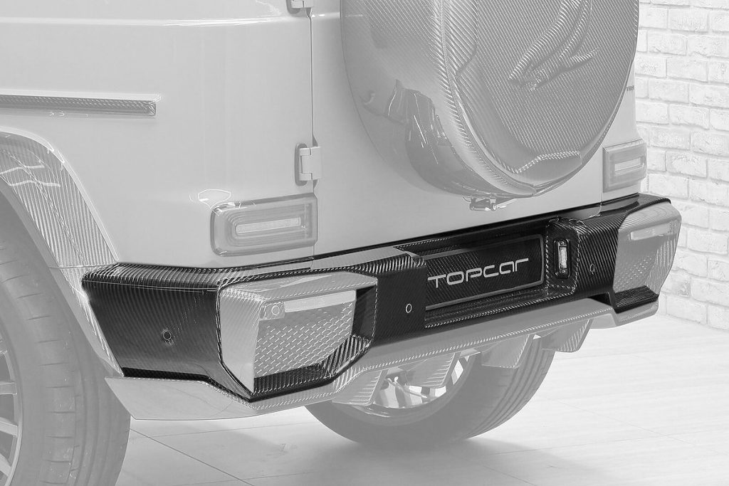 กันชนหลัง Carbon Fiber MERCEDES BENZ W464 G-Class ทรง TOPCAR INFERNO