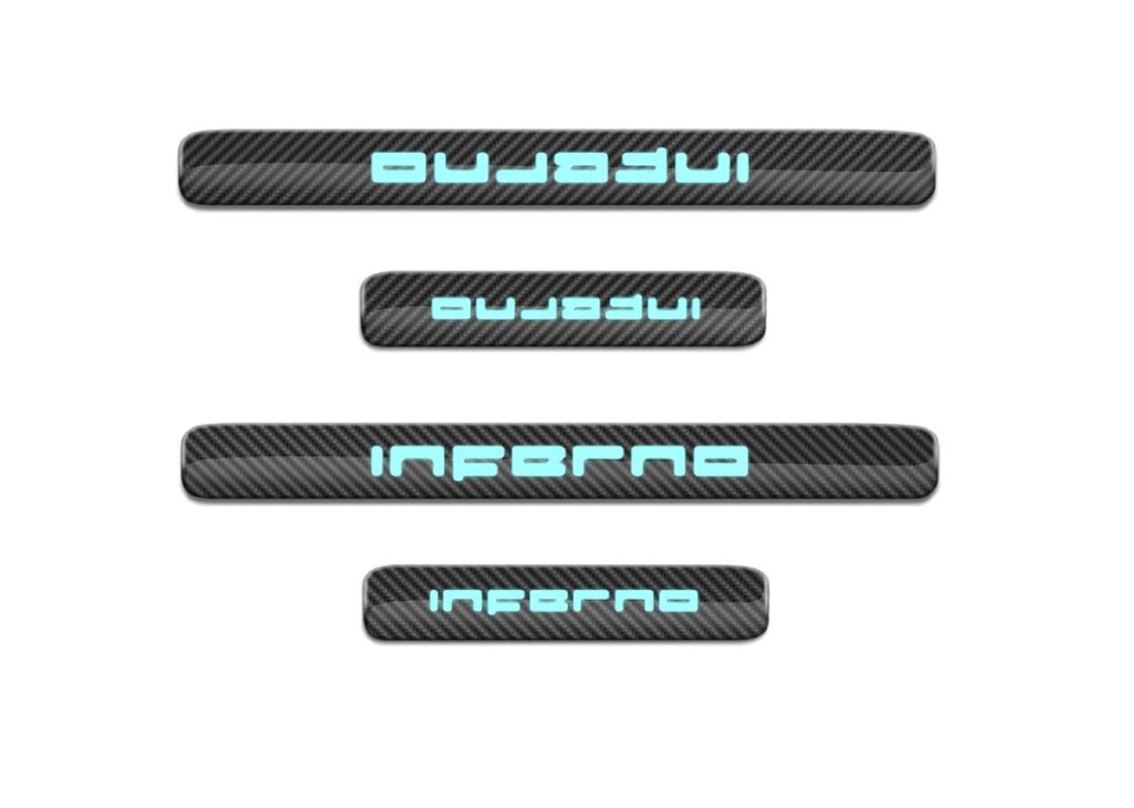 กาบบันได Carbon Fiber MERCEDES BENZ W464 G-Class ทรง TOPCAR INFERNO 4 ชิ้น (2X2)