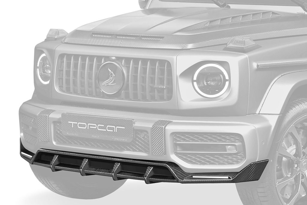 ลิ้นหน้า Carbon Fiber MERCEDES BENZ W464 G-Class ทรง TOPCAR INFERNO Light