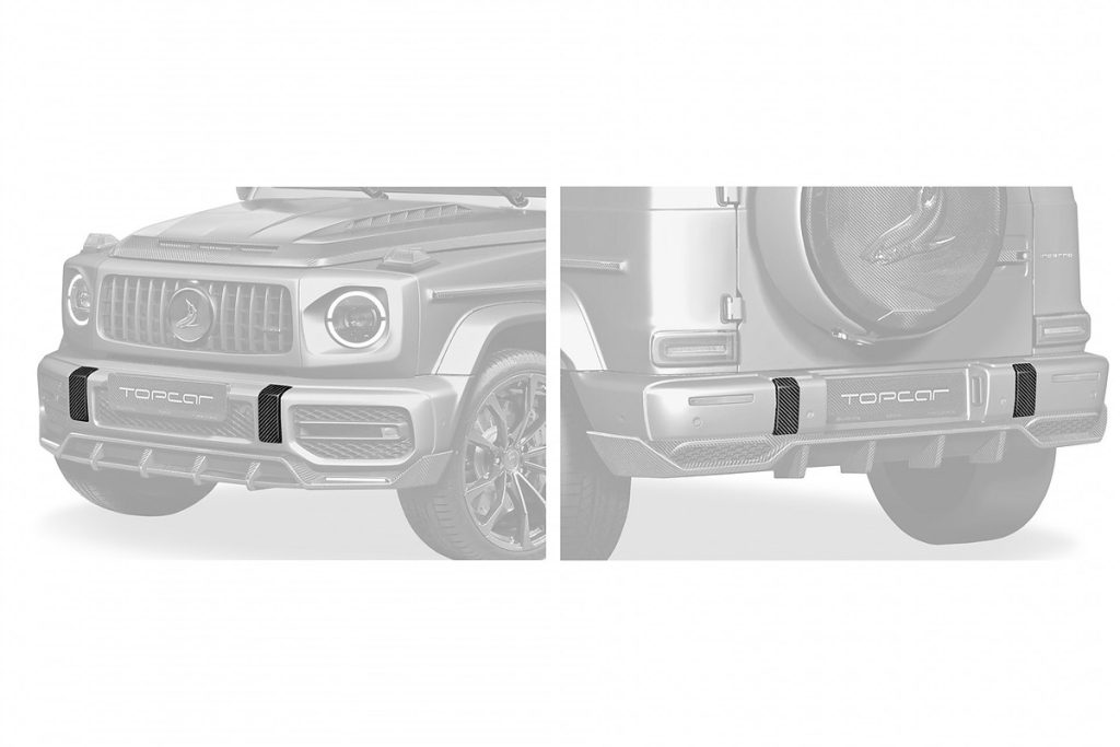 คิ้วแต่ง Carbon Fiber MERCEDES BENZ W464 G-Class ทรง TOPCAR INFERNO Light 4 ชิ้น