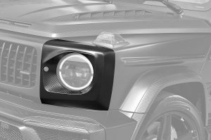 ไฟหน้า Carbon Fiber ฝาครอบ MERCEDES BENZ W464 G-Class ทรง TOPCAR INFERNO Light 2 ชิ้น
