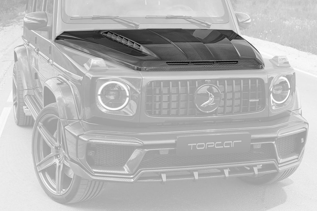 ฝากระโปรงหน้า Carbon Fiber MERCEDES BENZ W464 G-Class ทรง TOPCAR INFERNO Light