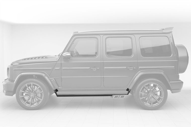 สเกิร์ตข้าง Carbon Fiber MERCEDES BENZ W464 G-Class ทรง TOPCAR INFERNO Light 6 ชิ้น