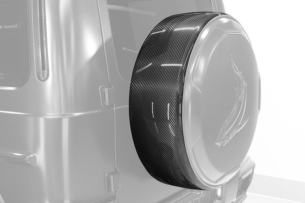 ล้อ Carbon Fiber ฝาครอบล้ออะไหล่ MERCEDES BENZ W464 G-Class ทรง TOPCAR INFERNO Light (Rim)