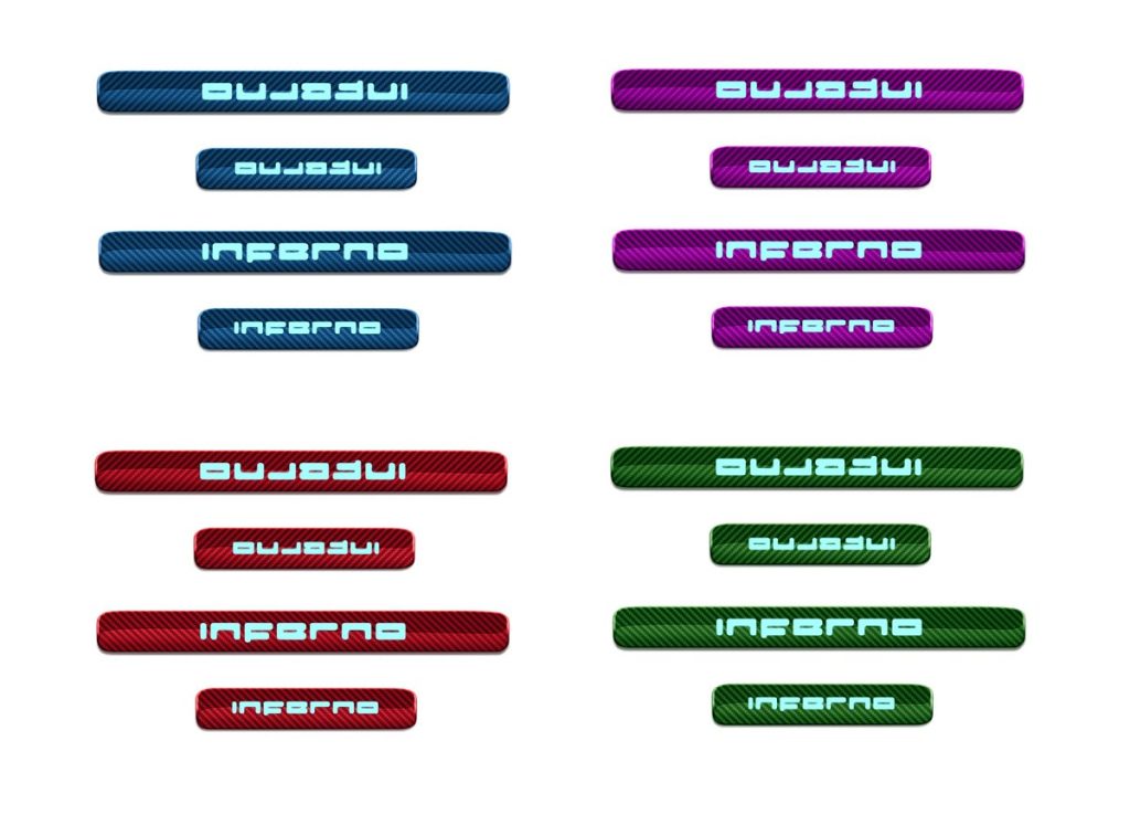 กาบบันได Carbon Fiber MERCEDES BENZ W464 G-Class ทรง TOPCAR INFERNO Light 4 ชิ้น (Colored)