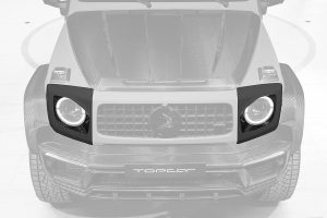 ไฟหน้า Carbon Fiber ฝาครอบ MERCEDES BENZ G63 4×4² ทรง TOPCAR INFERNO 2 ชิ้น