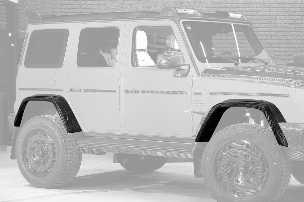 แก้มข้างหลัง Carbon Fiber MERCEDES BENZ G63 4×4² ทรง TOPCAR INFERNO 8 ชิ้น