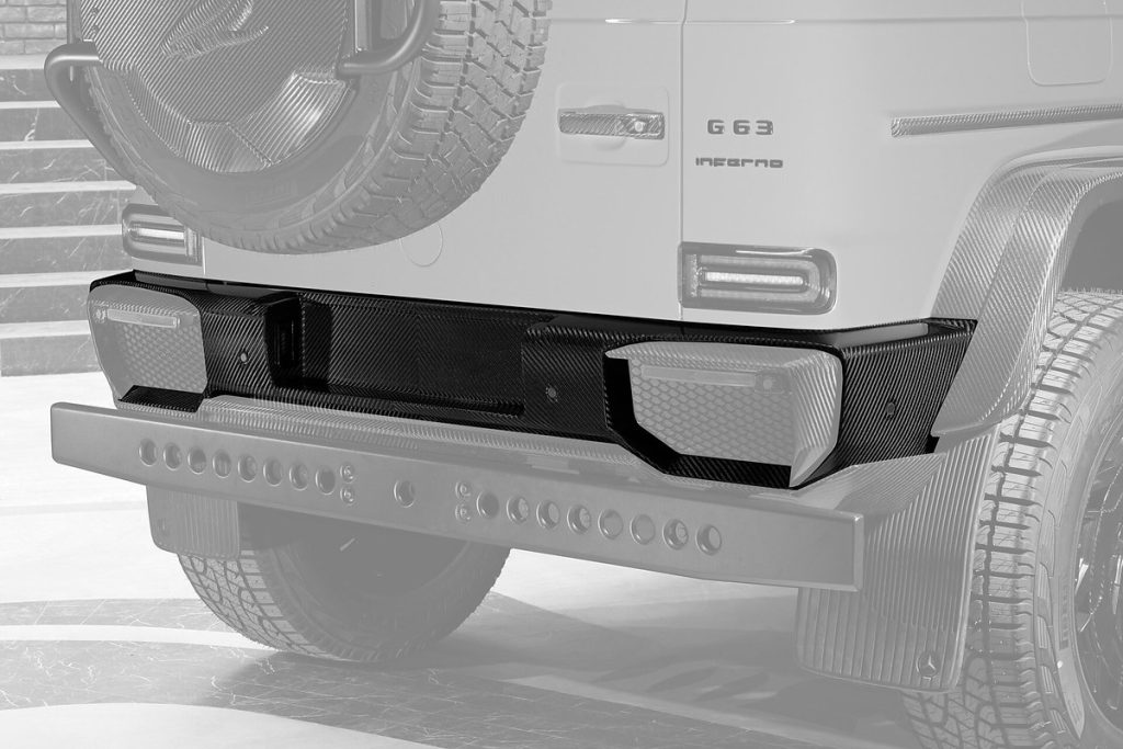 กันชนหลัง Carbon Fiber MERCEDES BENZ G63 4×4² ทรง TOPCAR INFERNO