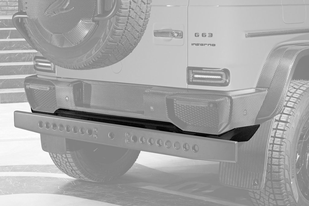 ดิฟฟิวเซอร์ท้าย Carbon Fiber MERCEDES BENZ G63 4×4² ทรง TOPCAR INFERNO