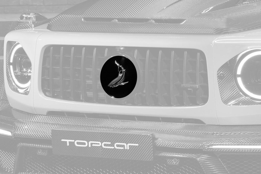 โลโก้ ลาย Shark ฝาครอบ MERCEDES BENZ G63 4×4² ทรง TOPCAR INFERNO