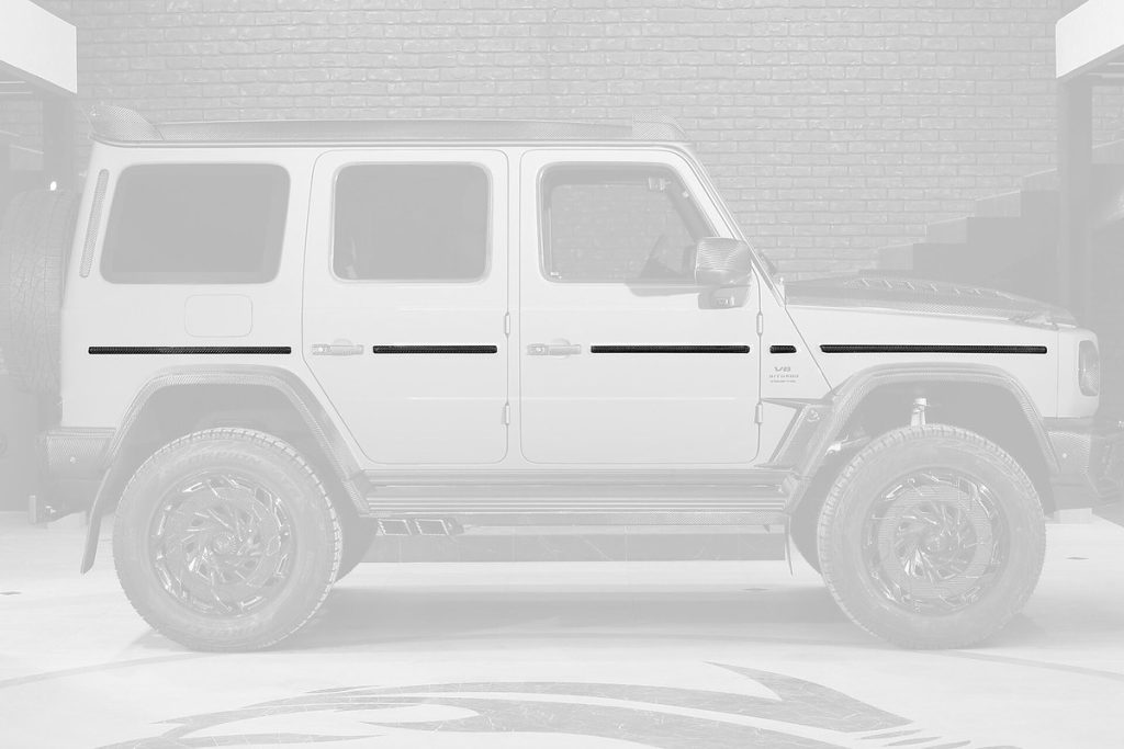 คิ้วแต่ง Carbon Fiber ฝาครอบ MERCEDES BENZ G63 4×4² ทรง TOPCAR INFERNO 10 ชิ้น