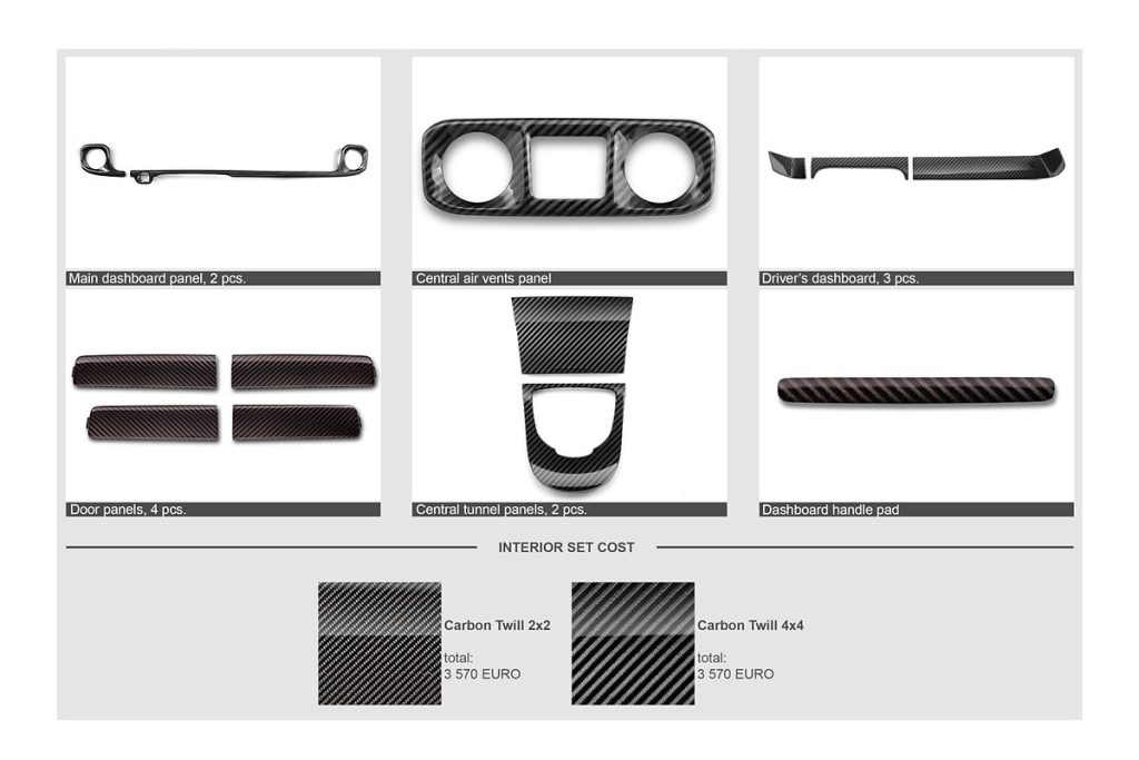 ตกแต่งภายใน Carbon Fiber MERCEDES BENZ G63 4×4² ทรง TOPCAR INFERNO (2X2)