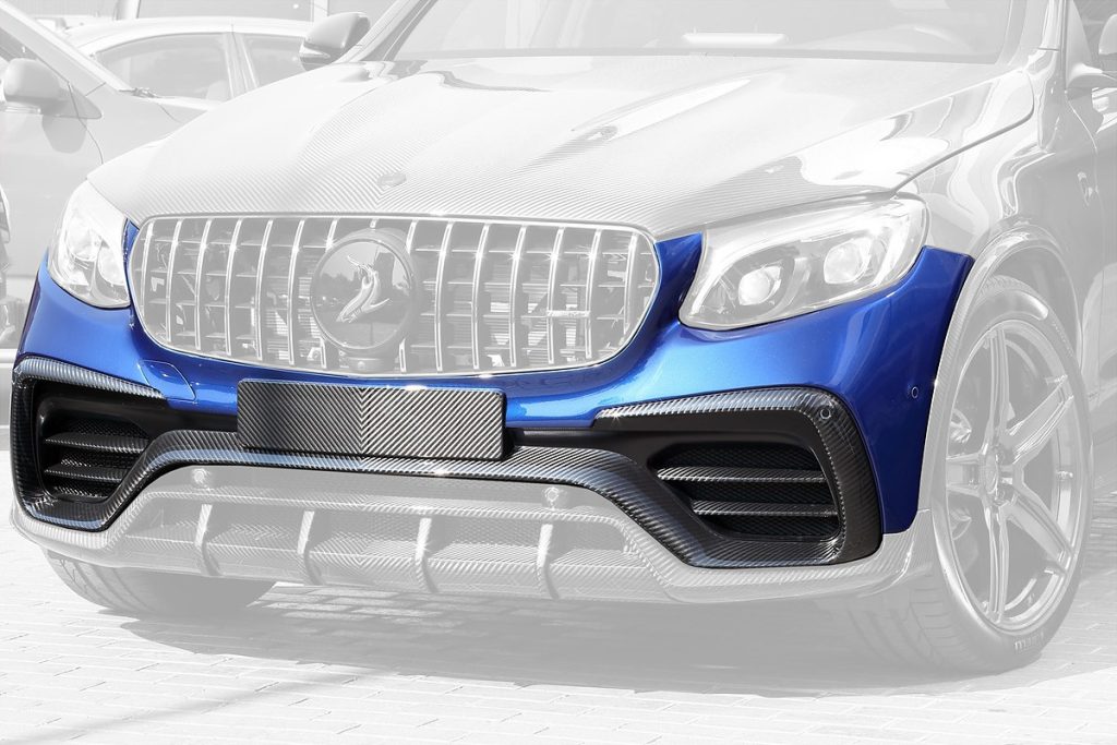 กันชนหน้า Carbon Fiber MERCEDES BENZ C253 GLC Coupe แบบพ่นสี ทรง TOPCAR INFERNO