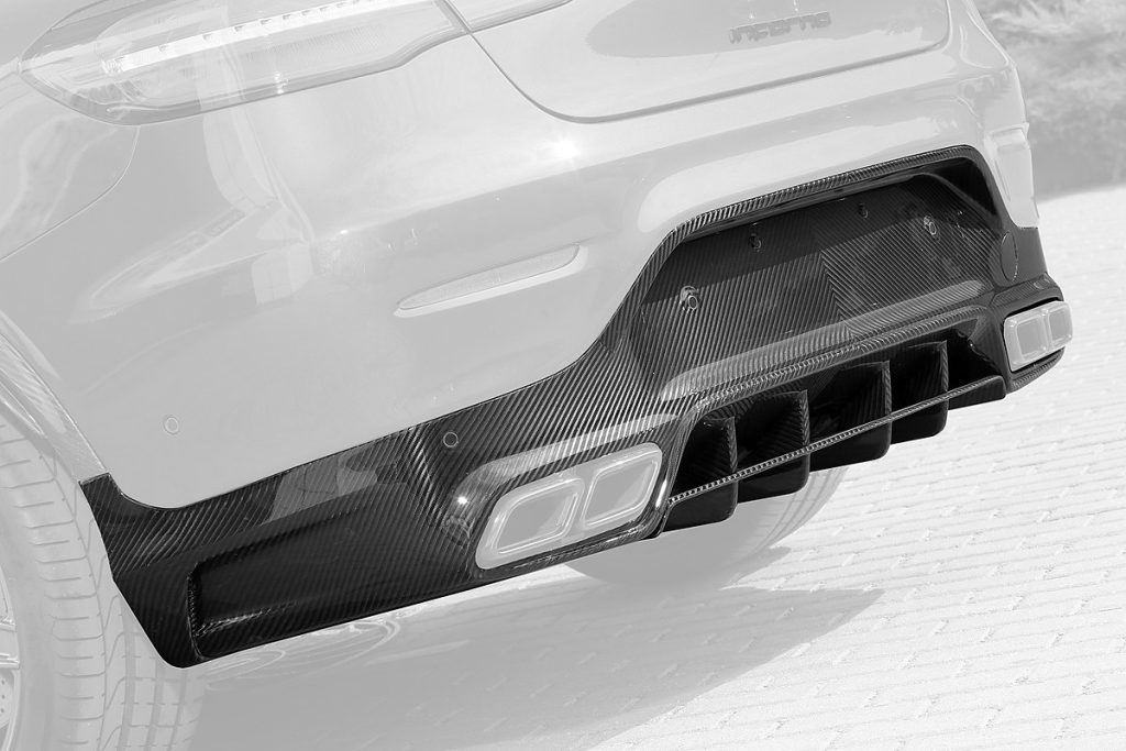 กันชนหลัง Carbon Fiber ส่วนล่าง MERCEDES BENZ C253 GLC Coupe ทรง TOPCAR INFERNO