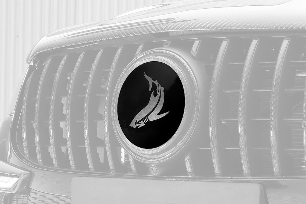 โลโก้ ลาย Shark MERCEDES BENZ C167 GLE Coupe แบบพ่นสี ทรง TOPCAR INFERNO