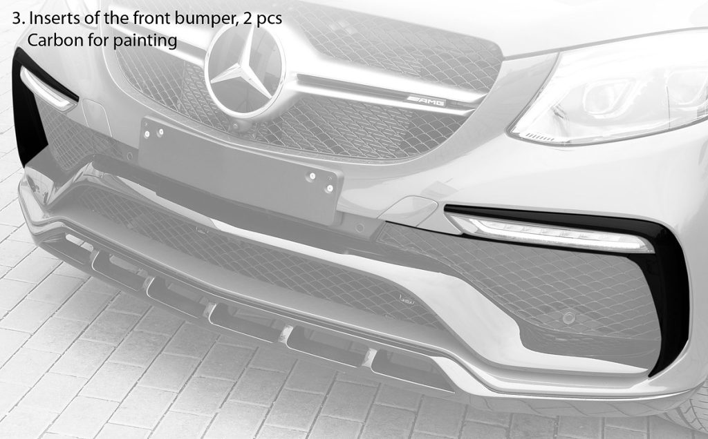 กันชนหน้า MERCEDES BENZ C292 GLE Coupe ทรง TOPCAR INFERNO 2 ชิ้น
