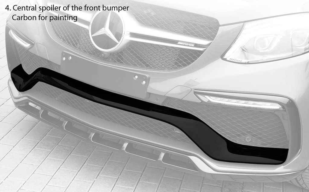 ลิ้นหน้า ตัวกลาง MERCEDES BENZ C292 GLE Coupe ทรง TOPCAR INFERNO