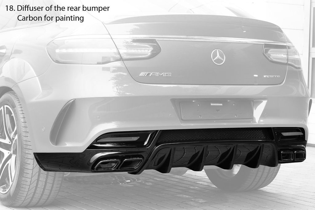 ดิฟฟิวเซอร์ท้าย MERCEDES BENZ C292 GLE Coupe ทรง TOPCAR INFERNO