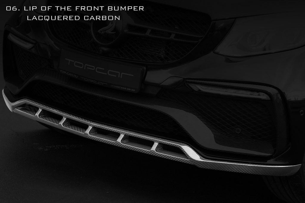 ลิ้นหน้า Carbon Fiber คาร์บอนเคลือบเงา MERCEDES BENZ C292 GLE Coupe ทรง TOPCAR INFERNO