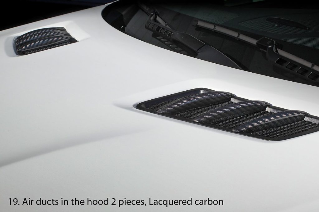 ช่องระบายอากาศ Carbon Fiber คาร์บอนเคลือบเงา MERCEDES BENZ C292 GLE Coupe ทรง TOPCAR INFERNO 2 ชิ้น