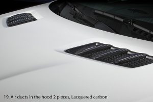 Air Vents Carbon Fiber gloss carbon MERCEDES BENZ C292 GLE Coupe style TOPCAR INFERNO 2 pieces