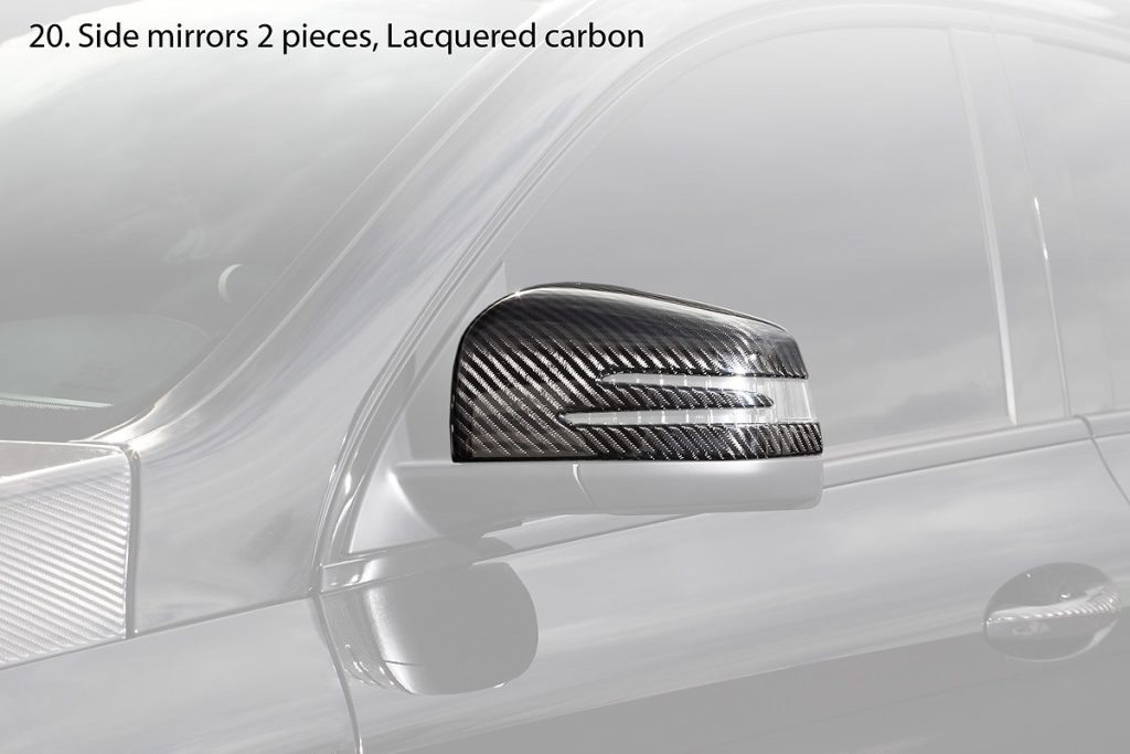 กระจกมองข้าง Carbon Fiber คาร์บอนเคลือบเงา MERCEDES BENZ C292 GLE Coupe ทรง TOPCAR INFERNO 2 ชิ้น