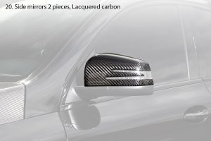 Side Mirrors Carbon Fiber gloss carbon MERCEDES BENZ C292 GLE Coupe style TOPCAR INFERNO 2 pieces
