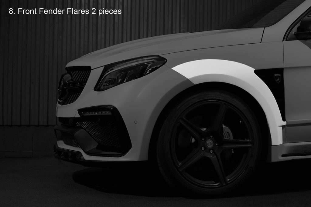 แก้มข้างหน้า MERCEDES BENZ W166 GLE ทรง TOPCAR INFERNO 2 ชิ้น (Fender Flares)