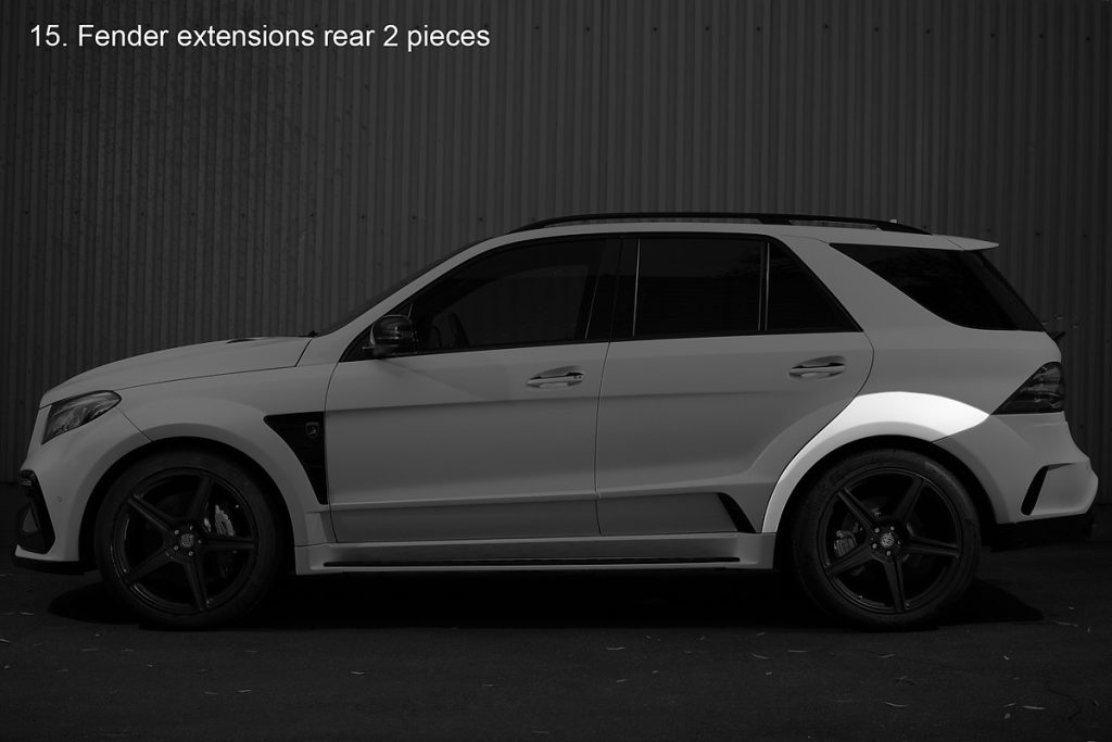 ซุ้มล้อ MERCEDES BENZ W166 GLE ทรง TOPCAR INFERNO 2 ชิ้น