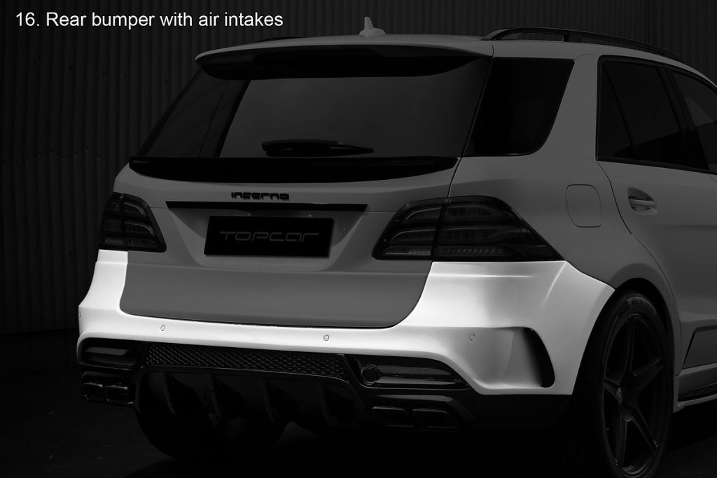 ช่องระบายอากาศ MERCEDES BENZ W166 GLE ทรง TOPCAR INFERNO