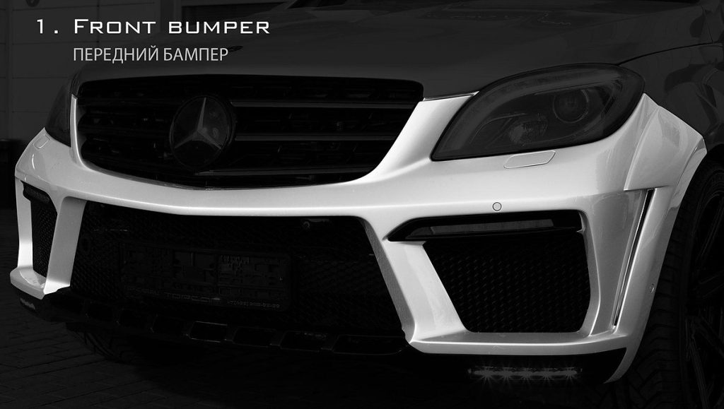 กันชนหน้า MERCEDES BENZ W166 ML63 AMG ทรง TOPCAR INFERNO
