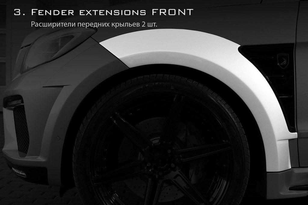 แก้มข้างหน้า MERCEDES BENZ W166 ML63 AMG ทรง TOPCAR INFERNO (Fender Flares)