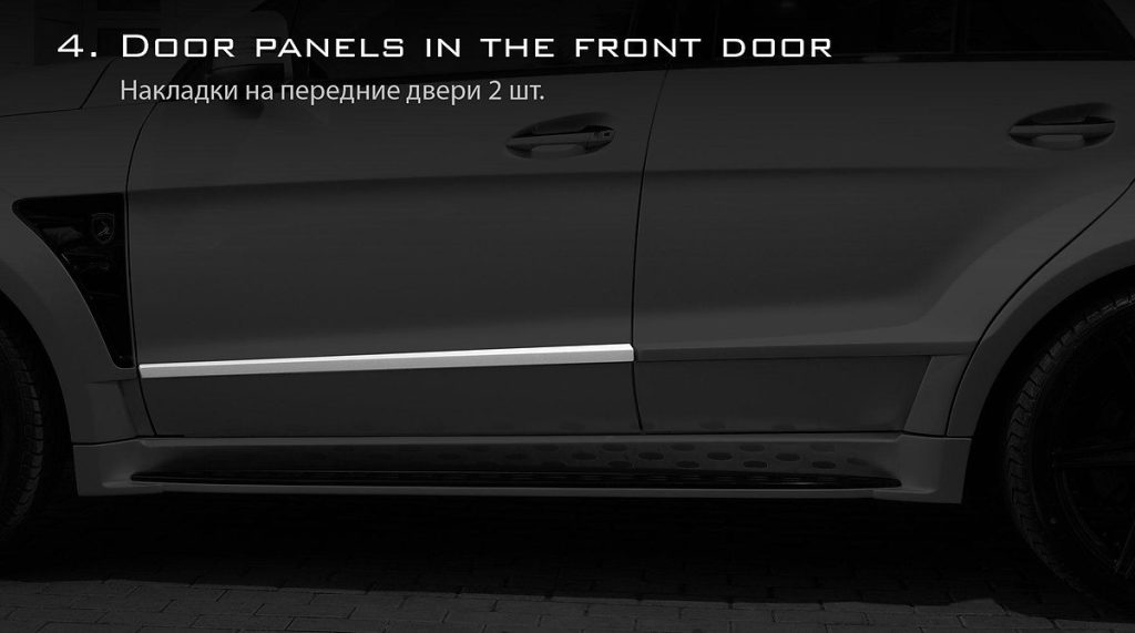 คิ้วประตู MERCEDES BENZ W166 ML63 AMG ทรง TOPCAR INFERNO (Panels)