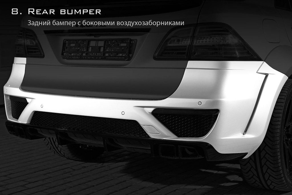กันชนหลัง MERCEDES BENZ W166 ML63 AMG ทรง TOPCAR INFERNO
