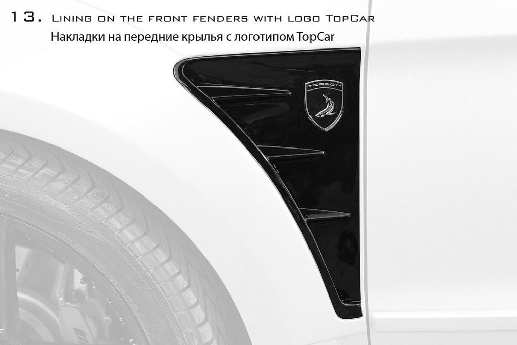 แก้มข้างหน้า MERCEDES BENZ W166 ML63 AMG ทรง TOPCAR INFERNO (Lining Fenders Logo)