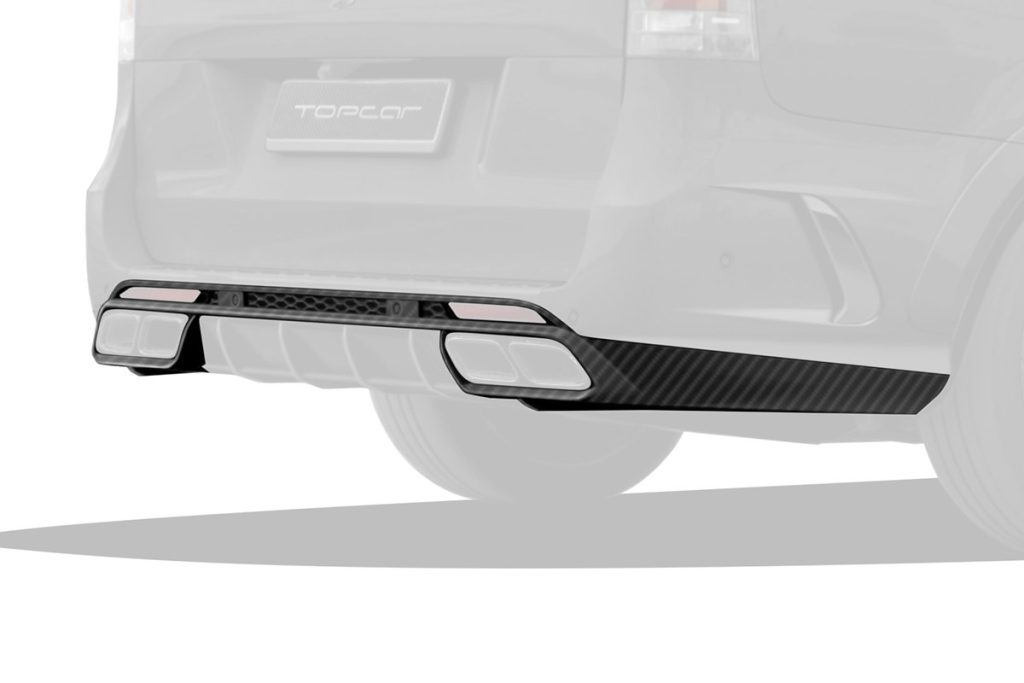 ดิฟฟิวเซอร์ท้าย Carbon Fiber MERCEDES BENZ W447 V-Class Facelift ทรง TOPCAR INFERNO