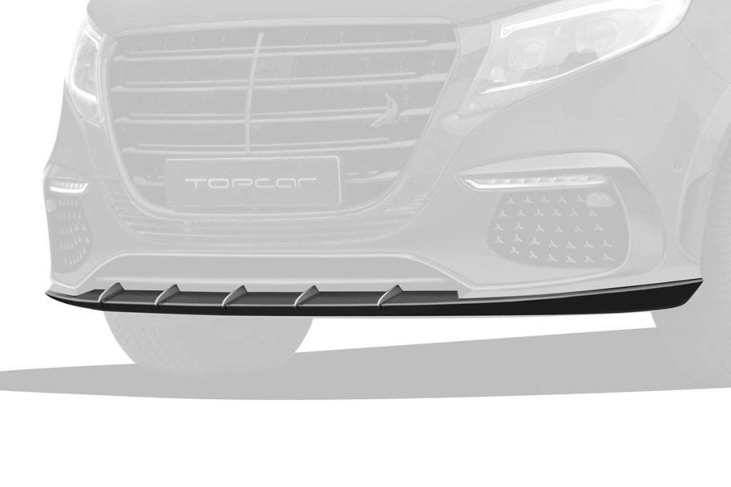 ลิ้นหน้า Carbon Fiber MERCEDES BENZ W447 V-Class Facelift แบบพ่นสี ทรง TOPCAR INFERNO