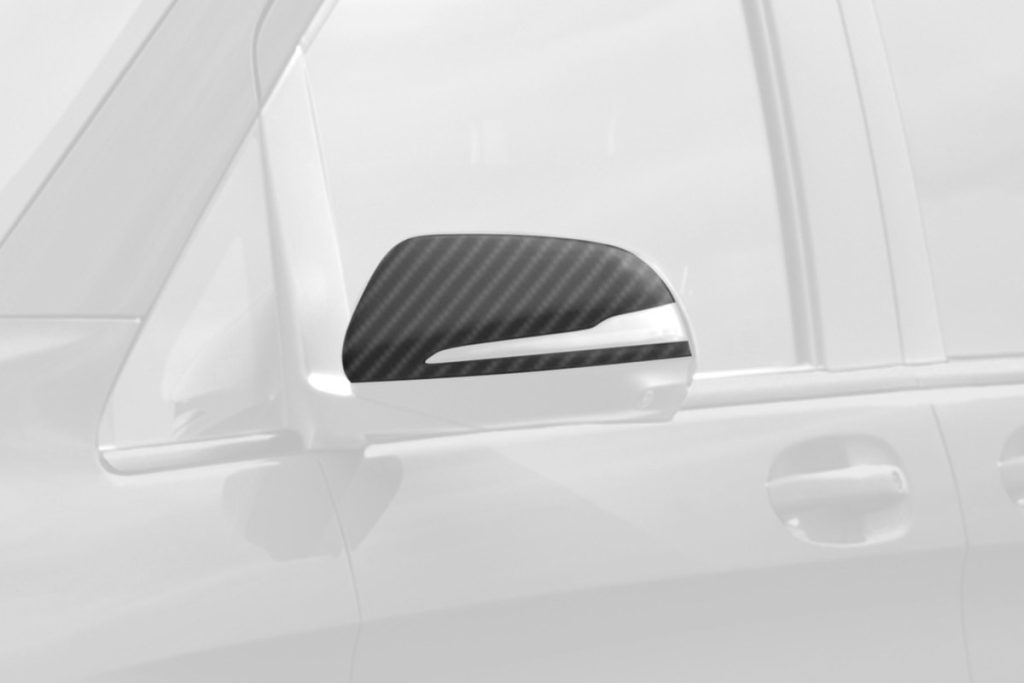 กระจกมองข้าง Carbon Fiber ฝาครอบ MERCEDES BENZ W447 V-Class Facelift ทรง TOPCAR INFERNO 2 ชิ้น