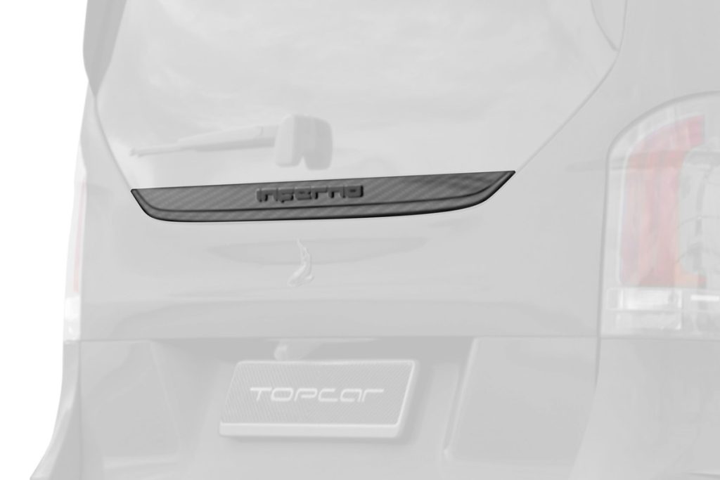 คิ้วประตู Carbon Fiber แผ่นปิด MERCEDES BENZ W447 V-Class Facelift ทรง TOPCAR INFERNO
