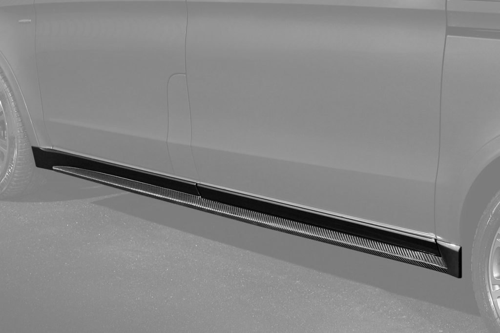 สเกิร์ตข้าง Carbon Fiber MERCEDES BENZ W447 V-Class ทรง TOPCAR 2 ชิ้น (Long) #2
