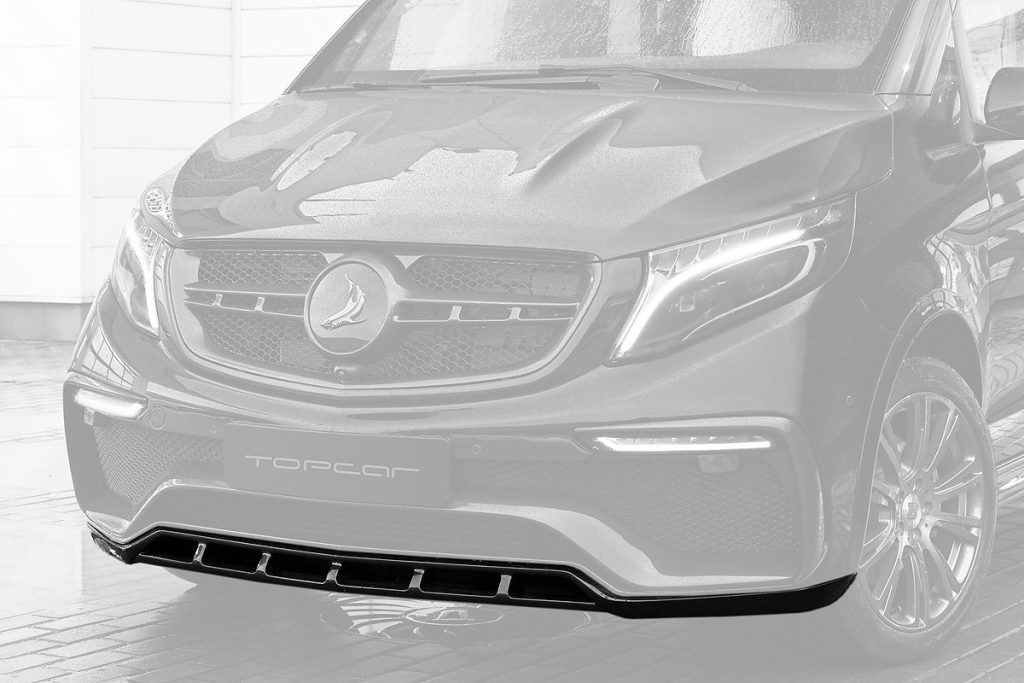 ลิ้นหน้า MERCEDES BENZ W447 V-Class แบบพ่นสี ทรง TOPCAR