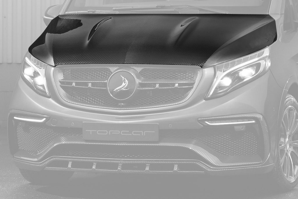 ฝากระโปรงหน้า Carbon Fiber W447 V-Class ทรง TOPCAR