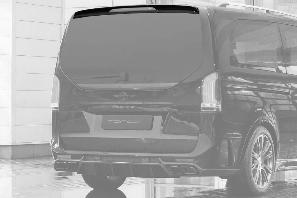 สปอยเลอร์ท้าย MERCEDES BENZ W447 V-Class แบบพ่นสี ทรง TOPCAR