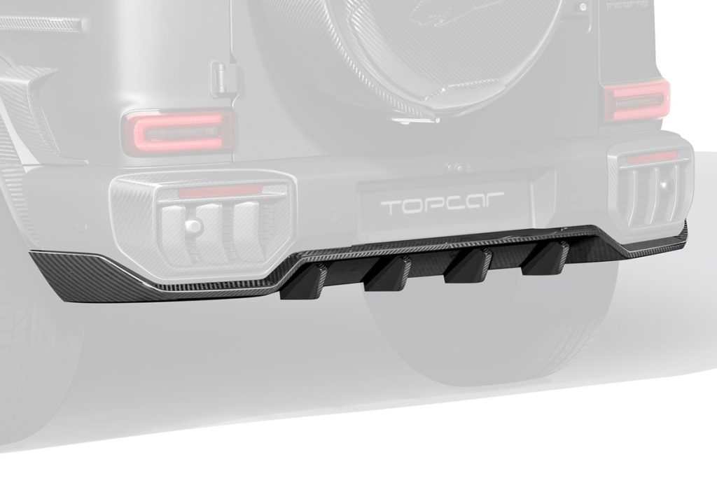 ดิฟฟิวเซอร์ท้าย Carbon Fiber MERCEDES BENZ W465 G-Class ทรง TOPCAR INFERNO