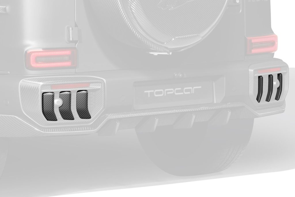 ตะแกรงท้าย Carbon Fiber MERCEDES BENZ W465 G-Class ทรง TOPCAR INFERNO 6 ชิ้น