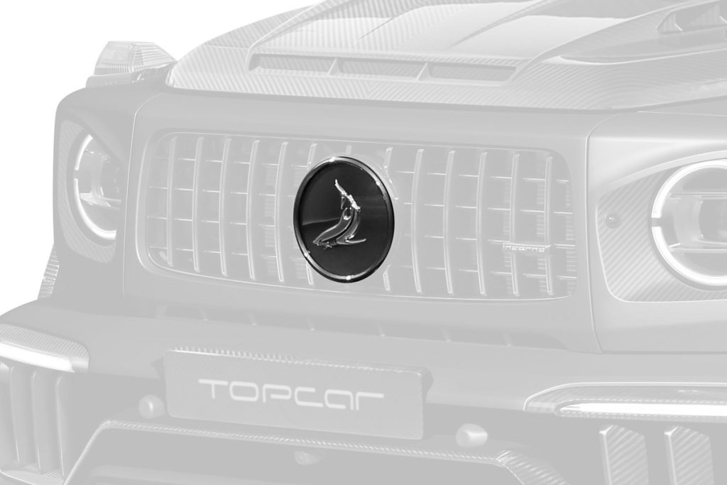 โลโก้ ลาย Shark ฝาครอบ MERCEDES BENZ W465 G-Class ทรง TOPCAR INFERNO