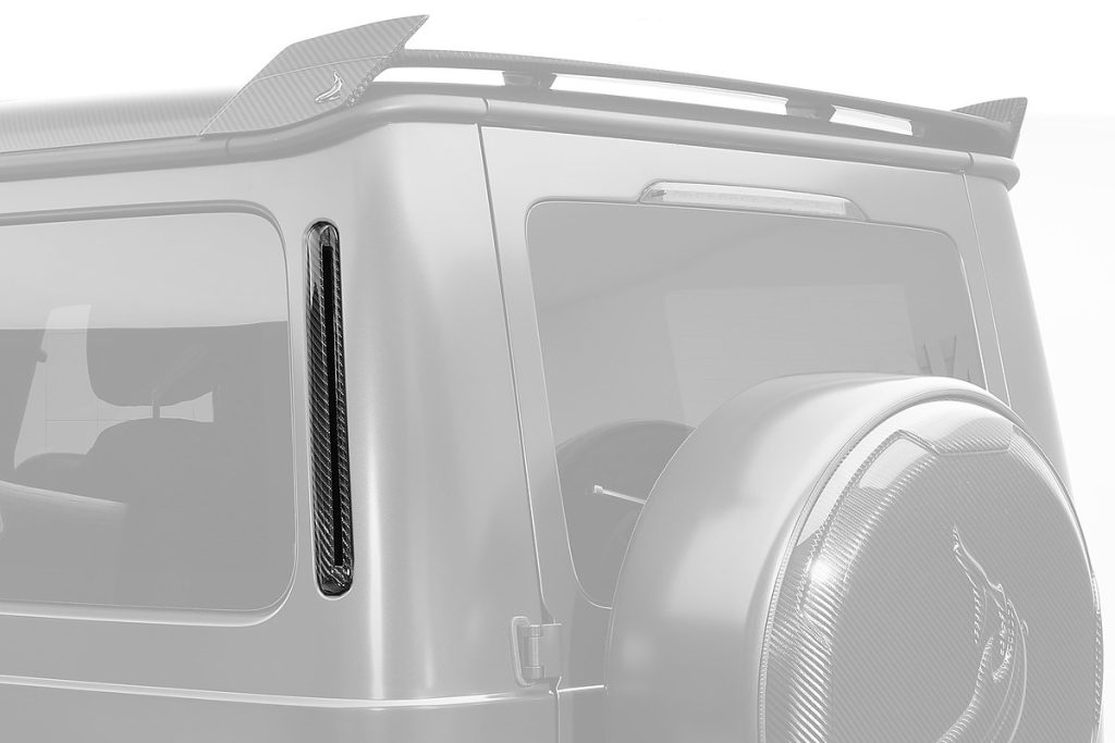 เสาหลังคา C Carbon Fiber ฝาครอบ MERCEDES BENZ W465 G-Class ทรง TOPCAR INFERNO 2 ชิ้น