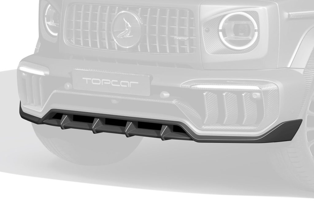 ลิ้นหน้า Carbon Fiber MERCEDES BENZ W465 G-Class แบบพ่นสี ทรง TOPCAR INFERNO