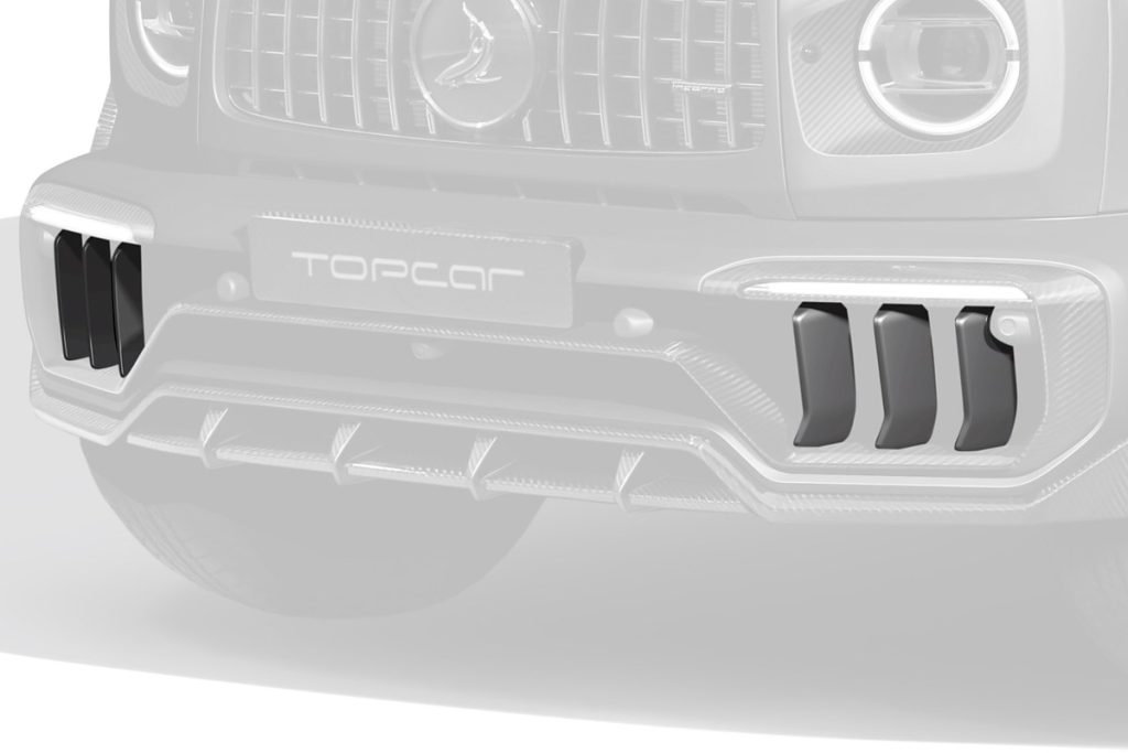 กระจังหน้า Carbon Fiber MERCEDES BENZ W465 G-Class แบบพ่นสี ทรง TOPCAR INFERNO 6 ชิ้น