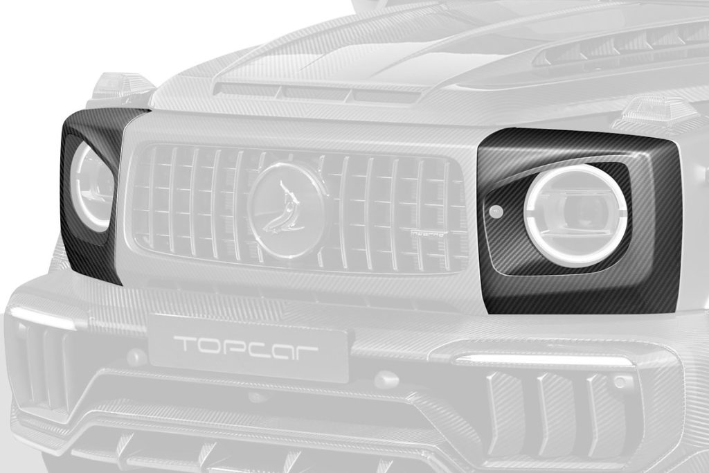 ไฟหน้า ฝาครอบ MERCEDES BENZ W465 G-Class ทรง TOPCAR INFERNO 2 ชิ้น (Angry)